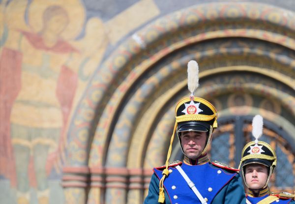 Russian Presidential Regiment's Performance at Kremlin's Walls Russian Presidential Regiment's Performance at Kremlin's Walls - Sputnik International