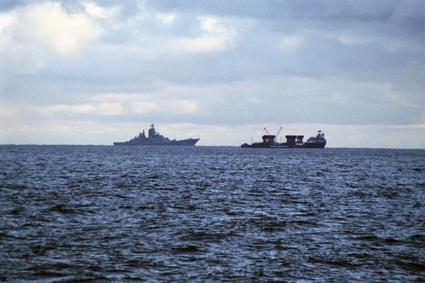 Barents Sea. Kursk nuclear submarine raising zone. Russian Northern Fleet. (File) Barents Sea. Kursk nuclear submarine raising zone. Russian Northern Fleet. (File) - Sputnik International