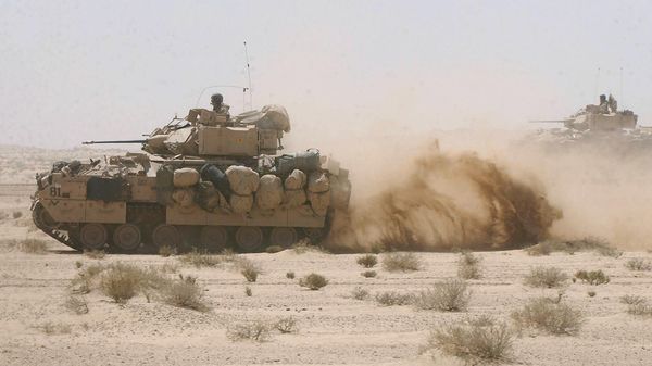 US Army Bradley fighting armor vehicles. (File) - Sputnik International