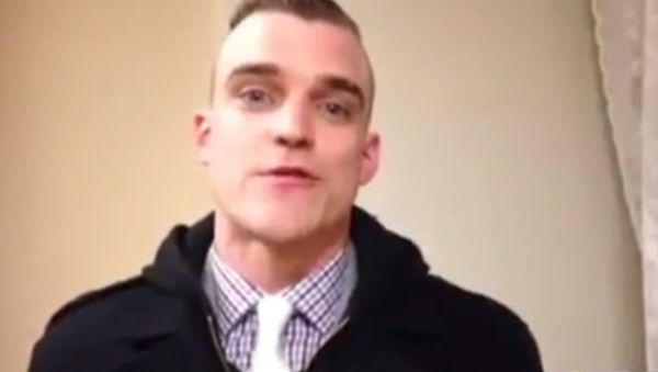Peter Tefft, North Dakota white nationalist whose father repudiated him in an a letter online, barring him from seeing his family until he renounced his views. - Sputnik International
