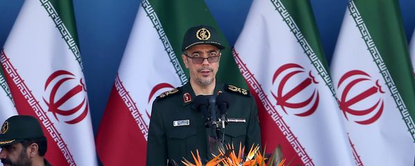 Chief of the General Staff of Iran's Armed Forces, General Mohammad Hossein Bagheri delivers a speech during a military parade marking the 36th anniversary of Iraq's 1980 invasion of Iran, in front of the shrine of late revolutionary founder Ayatollah Khomeini, just outside Tehran, Iran, Wednesday, Sept. 21, 2016 Chief of the General Staff of Iran's Armed Forces, General Mohammad Hossein Bagheri delivers a speech during a military parade marking the 36th anniversary of Iraq's 1980 invasion of Iran, in front of the shrine of late revolutionary founder Ayatollah Khomeini, just outside Tehran, Iran, Wednesday, Sept. 21, 2016 - Sputnik International
