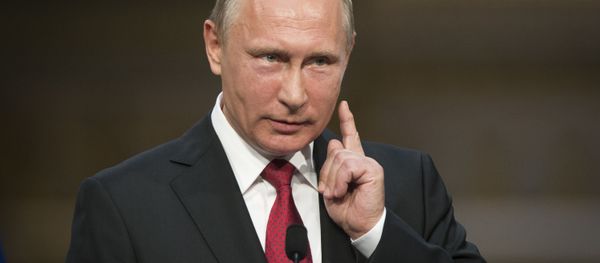 In this May 29, 2017, file photo, Russian President Vladimir Putin gestures as he speaks during a news conference with French President Emmanuel Macron at the Palace of Versailles, near Paris, France. - Sputnik International