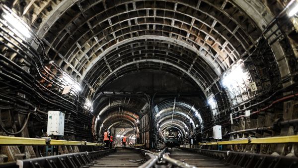 Night-time routine maintenance at Moscow metro - Sputnik International