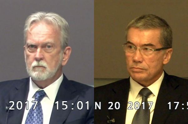 These undated still photos from trial deposition video, accepted as evidence in court and provided by the American Civil Liberties Union, shows psychologists James Mitchell, left, and John Jessen, defendants in a landmark lawsuit that the ACLU filed against the creators of the CIA's harsh interrogation program used in the war on terror. These undated still photos from trial deposition video, accepted as evidence in court and provided by the American Civil Liberties Union, shows psychologists James Mitchell, left, and John Jessen, defendants in a landmark lawsuit that the ACLU filed against the creators of the CIA's harsh interrogation program used in the war on terror. - Sputnik International