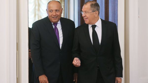 Russian Foreign Minister Sergei Lavrov meets with Egyptian Foreign Minister Sameh Shoukry - Sputnik International