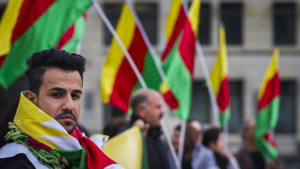 Supporters of the Kurdish group Popular Protection Unit (YPG) in Berlin, file photo Supporters of the Kurdish group Popular Protection Unit (YPG) in Berlin, file photo - Sputnik International