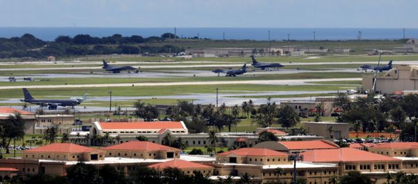 A view of U.S. military planes parked on the tarmac of Andersen Air Force base on the island of Guam, a U.S. Pacific Territory, August 15, 2017 A view of U.S. military planes parked on the tarmac of Andersen Air Force base on the island of Guam, a U.S. Pacific Territory, August 15, 2017 - Sputnik International