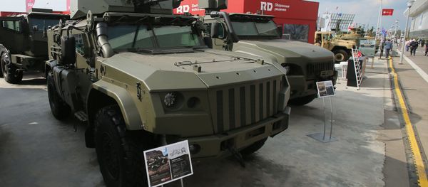 The Taifun K-4386 armored vehicle is presented at the Army 2017 International Military-Technical Forum, Moscow Region - Sputnik International