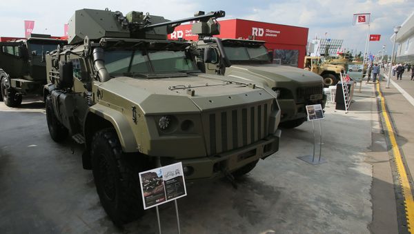 The Taifun K-4386 armored vehicle is presented at the Army 2017 International Military-Technical Forum, Moscow Region - Sputnik International