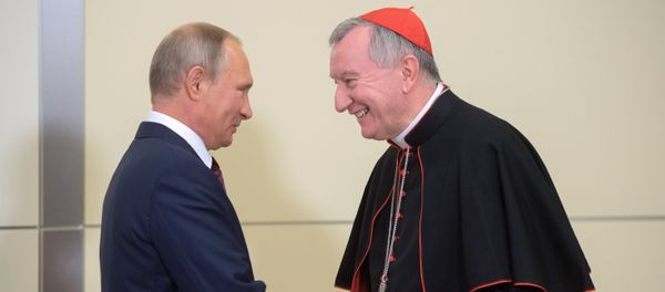 Russian President Vladimir Putin's meeting with Vatican Secretary of State Pietro Parolin Russian President Vladimir Putin's meeting with Vatican Secretary of State Pietro Parolin - Sputnik International