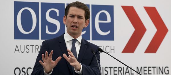 Austrian Foreign Minister Sebastian Kurz speaks during a news conference after an informal ministerial meeting of the Organization for Security and Cooperation in Europe, OSCE, in Mauerbach nar Vienna, Austria, Tuesday, July 11, 2017 Austrian Foreign Minister Sebastian Kurz speaks during a news conference after an informal ministerial meeting of the Organization for Security and Cooperation in Europe, OSCE, in Mauerbach nar Vienna, Austria, Tuesday, July 11, 2017 - Sputnik International