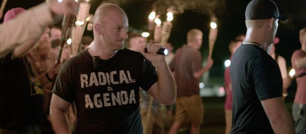 Aug. 11, 2017, image made from a video provided by Vice News Tonight, Christopher Cantwell attends a white nationalist rally in Charlottesville, Va - Sputnik International