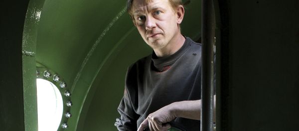 In this April 30, 2008 file photo, submarine owner Peter Madsen stands inside the vessel. In this April 30, 2008 file photo, submarine owner Peter Madsen stands inside the vessel. - Sputnik International