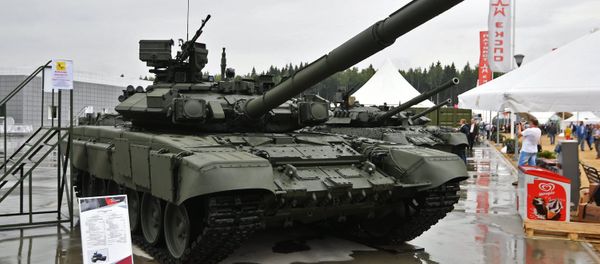 A T-90A tank at the ARMY 2017 International Military-Technical Forum - Sputnik International
