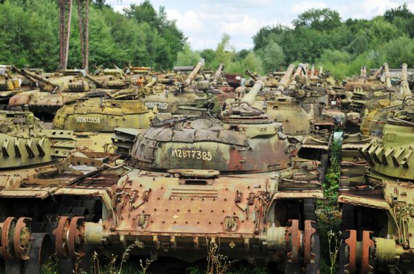 Tanks in 'storage' at the Lviv Armored Vehicle Plant, western Ukraine. Tanks in 'storage' at the Lviv Armored Vehicle Plant, western Ukraine. - Sputnik International