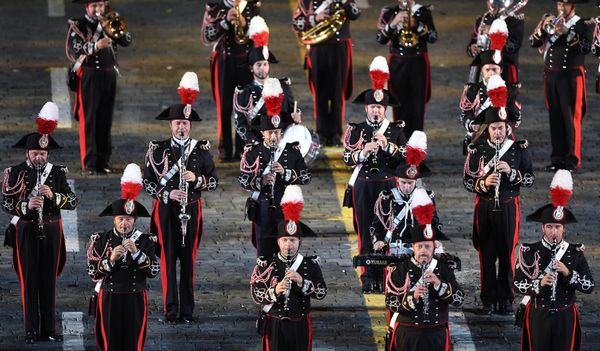 The solemn opening ceremony for the 10th Spasskaya Tower international military music festival in Moscow - Sputnik International
