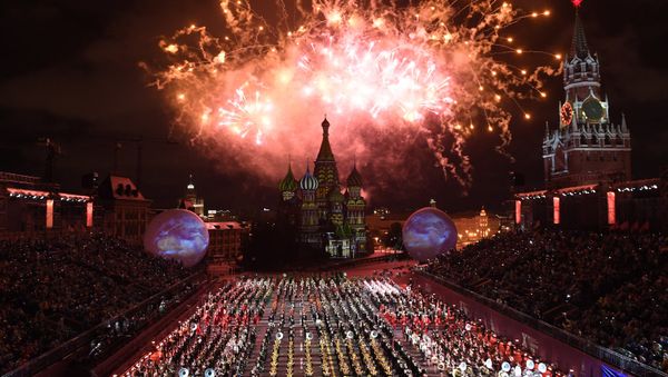 The solemn opening ceremony for the 10th Spasskaya Tower international military music festival in Moscow - Sputnik International