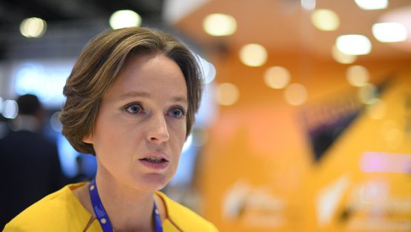 Yekaterina Trofimova, CEO, Analytical Credit Agency, attends the 2017 St. Petersburg International Economic Forum. - Sputnik International
