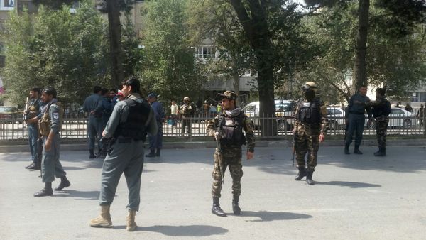 Afghan security forces keep watch at the site of attack in Kabul, Afghanistan August 29, 2017. - Sputnik International