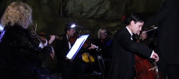 Classical Music Concert in Marble Cave in Crimea Classical Music Concert in Marble Cave in Crimea - Sputnik International