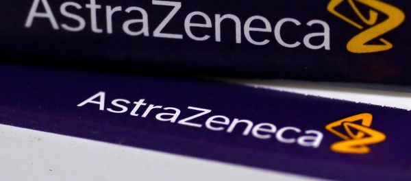 FILE PHOTO:The logo of AstraZeneca is seen on medication packages in a pharmacy in London. FILE PHOTO:The logo of AstraZeneca is seen on medication packages in a pharmacy in London. - Sputnik International