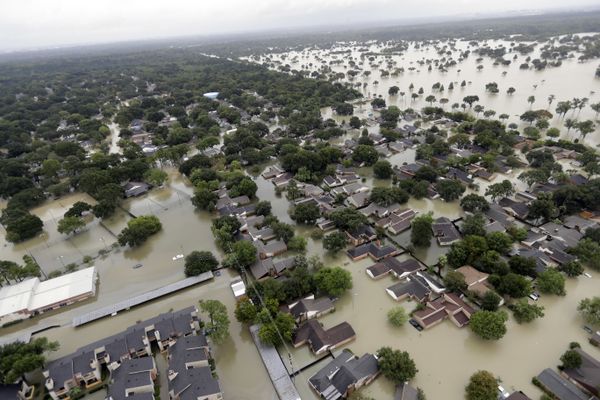 A neighborhood near Addicks Reservoir are flooded by rain from Tropical Storm Harvey Tuesday, Aug. 29, 2017, in Houston. A neighborhood near Addicks Reservoir are flooded by rain from Tropical Storm Harvey Tuesday, Aug. 29, 2017, in Houston. - Sputnik International