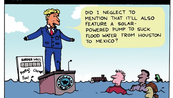 Trump Houston Border Cartoon - Sputnik International