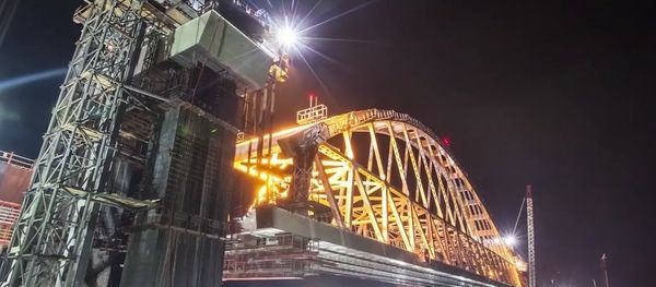 Railway Arch Of Kerch Bridge - Sputnik International
