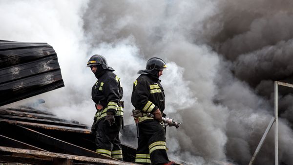 Personnel of the Emergency Ministry's fire and rescue. (File) - Sputnik International