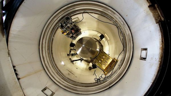 Inert Minuteman 3 missile is seen in a training launch tube at Minot Air Force Base, N.D. (File) - Sputnik International