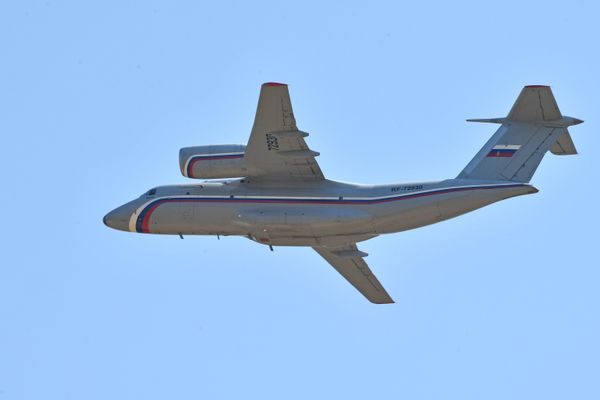 An An-72 military cargo aircraft flies during an air parade at the Forsazh 2017 aviation festival marking the 105th anniversary of the Russian Air Force An An-72 military cargo aircraft flies during an air parade at the Forsazh 2017 aviation festival marking the 105th anniversary of the Russian Air Force - Sputnik International