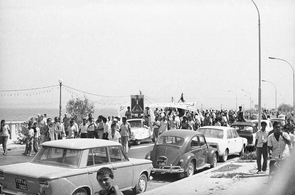 A crowd of about 1,000 Libyans gather in streets of Tripoli on August 5, 1970, shouting greetings and slogans of support for Col. Moammar Gadhafi, head of the Libyan Revolutionary Command Council and Premier of Libya. A crowd of about 1,000 Libyans gather in streets of Tripoli on August 5, 1970, shouting greetings and slogans of support for Col. Moammar Gadhafi, head of the Libyan Revolutionary Command Council and Premier of Libya. - Sputnik International