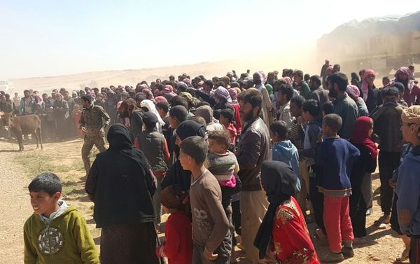Refugees from Raqqa - Sputnik International