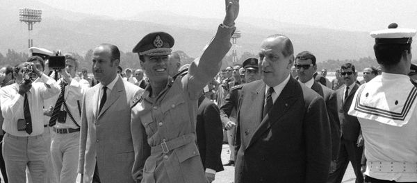 Arrival of Premier Moammar Gadhafi of Libya in Beirut, Sunday, June 6, 1970. Arrival of Premier Moammar Gadhafi of Libya in Beirut, Sunday, June 6, 1970. - Sputnik International