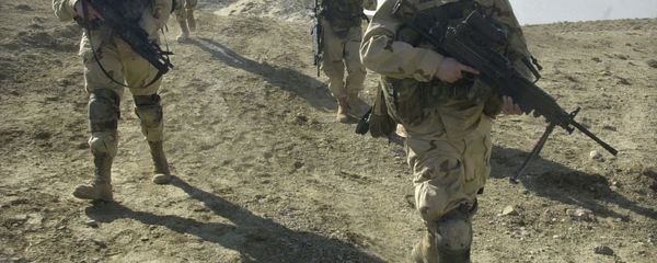 U.S. soldiers patrol the perimeter of a weapons cache four miles of the US military base in Bagram, Afghanistan (File) U.S. soldiers patrol the perimeter of a weapons cache four miles of the US military base in Bagram, Afghanistan (File) - Sputnik International