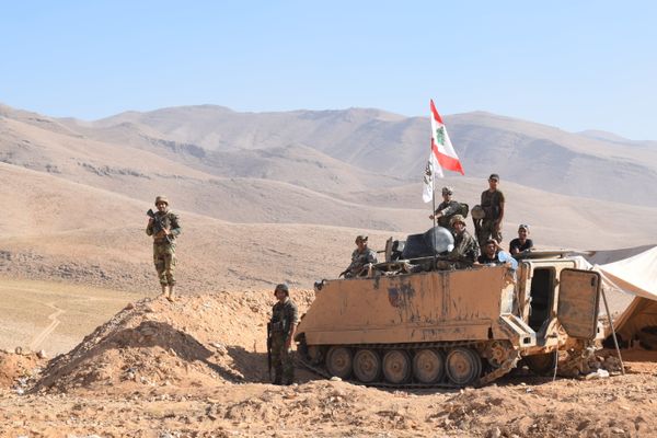 Lebanese Army forces at the border between Lebanon and Syria Lebanese Army forces at the border between Lebanon and Syria - Sputnik International