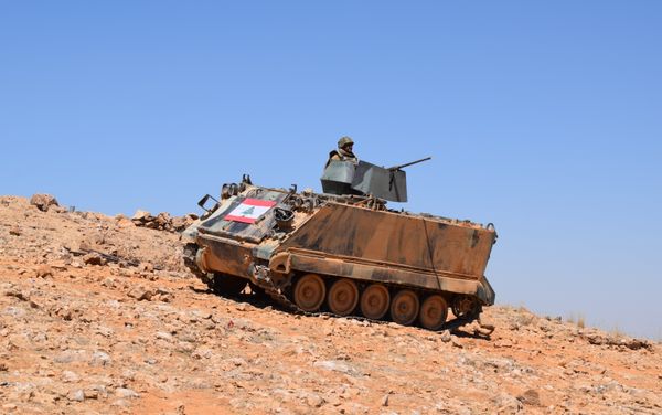 Lebanese Army forces at the border between Lebanon and Syria Lebanese Army forces at the border between Lebanon and Syria - Sputnik International