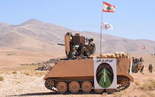 Lebanese Army forces at the border between Lebanon and Syria Lebanese Army forces at the border between Lebanon and Syria - Sputnik International