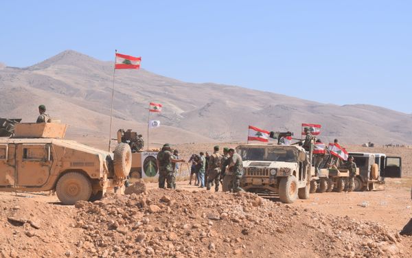 Lebanese Army forces at the border between Lebanon and Syria Lebanese Army forces at the border between Lebanon and Syria - Sputnik International