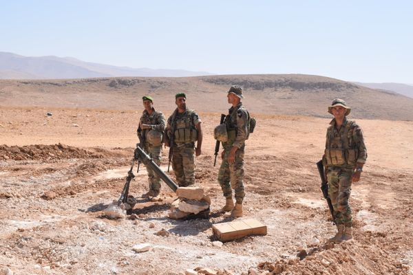 Lebanese Army forces at the border between Lebanon and Syria Lebanese Army forces at the border between Lebanon and Syria - Sputnik International