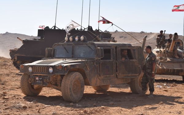 Lebanese Army forces at the border between Lebanon and Syria Lebanese Army forces at the border between Lebanon and Syria - Sputnik International