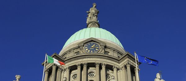 The Irish Flag flys alongside the European Union flag outside the Customs Building, Dublin , Ireland (File) The Irish Flag flys alongside the European Union flag outside the Customs Building, Dublin , Ireland (File) - Sputnik International