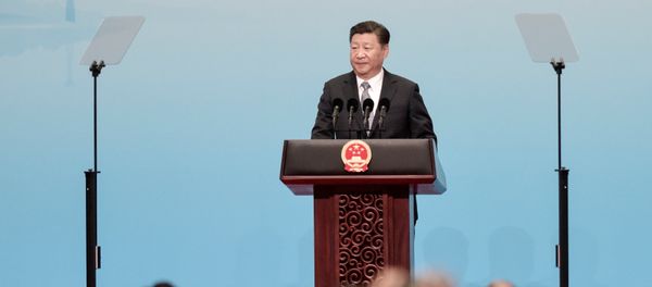Chinese President Xi Jinping speaks at the opening of the BRICS Summit in Xiamen, China September 3, 2017 Chinese President Xi Jinping speaks at the opening of the BRICS Summit in Xiamen, China September 3, 2017 - Sputnik International