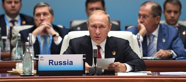 Russian President Vladimir Putin at the BRICS leaders expanded meeting - Sputnik International