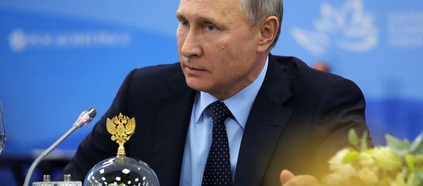 Russian President Vladimir Putin during a meeting with representatives of foreign business circles as part of the 3rd Eastern Economic Forum Russian President Vladimir Putin during a meeting with representatives of foreign business circles as part of the 3rd Eastern Economic Forum - Sputnik International