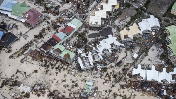 This Sept. 6, 2017 photo provided by the Dutch Defense Ministry shows storm damage in the aftermath of Hurricane Irma, in St. Maarten. Irma cut a path of devastation across the northern Caribbean, leaving thousands homeless after destroying buildings and uprooting trees. - Sputnik International