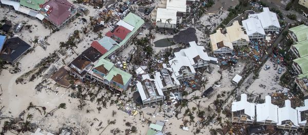 This Sept. 6, 2017 photo provided by the Dutch Defense Ministry shows storm damage in the aftermath of Hurricane Irma, in St. Maarten. Irma cut a path of devastation across the northern Caribbean, leaving thousands homeless after destroying buildings and uprooting trees. - Sputnik International