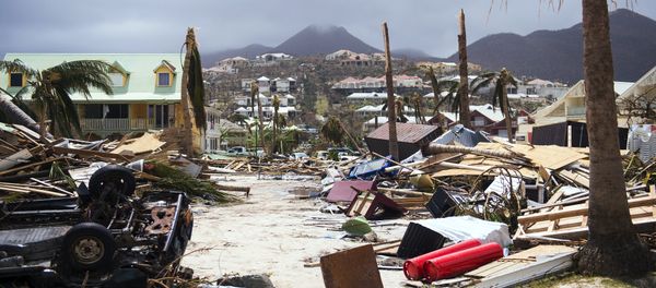 A photo taken on September 7, 2017 shows damage in Orient Bay on the French Carribean island of Saint-Martin, after the passage of Hurricane Irma A photo taken on September 7, 2017 shows damage in Orient Bay on the French Carribean island of Saint-Martin, after the passage of Hurricane Irma - Sputnik International