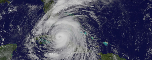 enormous Hurricane Irma strikes Florida seen from the International Space Station September 10, 2017 (NASA image) - Sputnik International