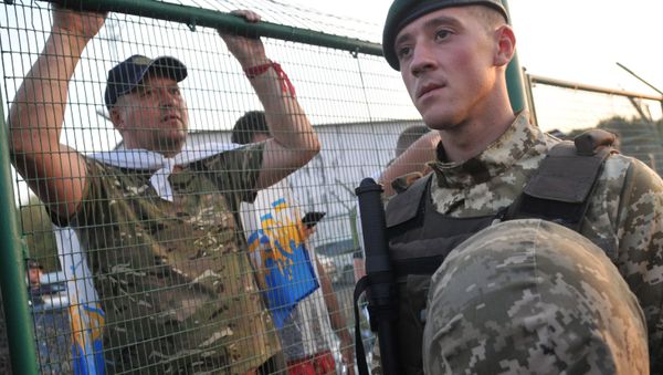 The Shehyni checkpoint on the Ukrainian-Polish border, where Mikheil Saakashvili, Georgia's ex-president and former governor of the Odessa region, intends to cross into Ukraine - Sputnik International